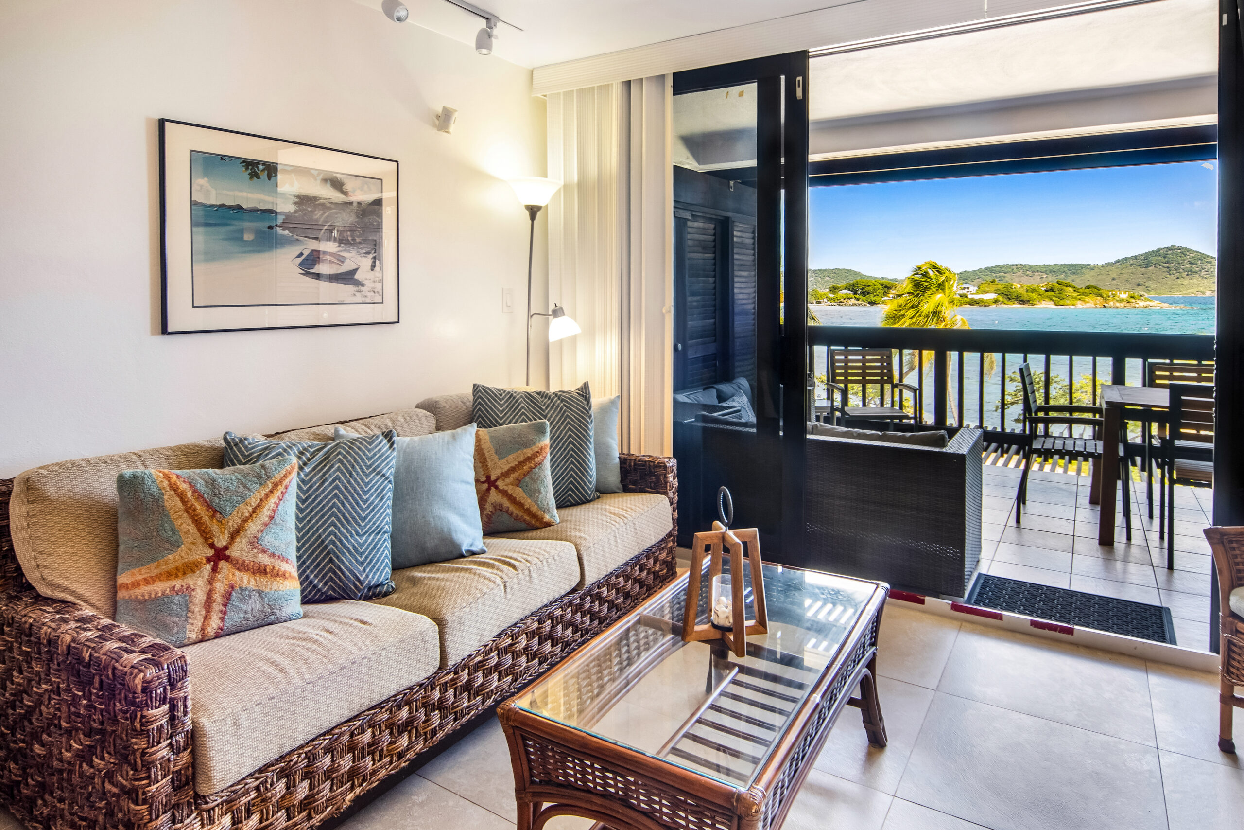 Living Room and First Floor Balcony